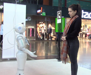 Déploiement du robot Pepper dans le centre commercial Ideapark (Finlande) dans le cadre du projet européen H2020 MuMMER.
